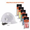 Skullerz By Ergodyne Reflective Hard Hat with Safety Helmet Sticker Kit, White 8961